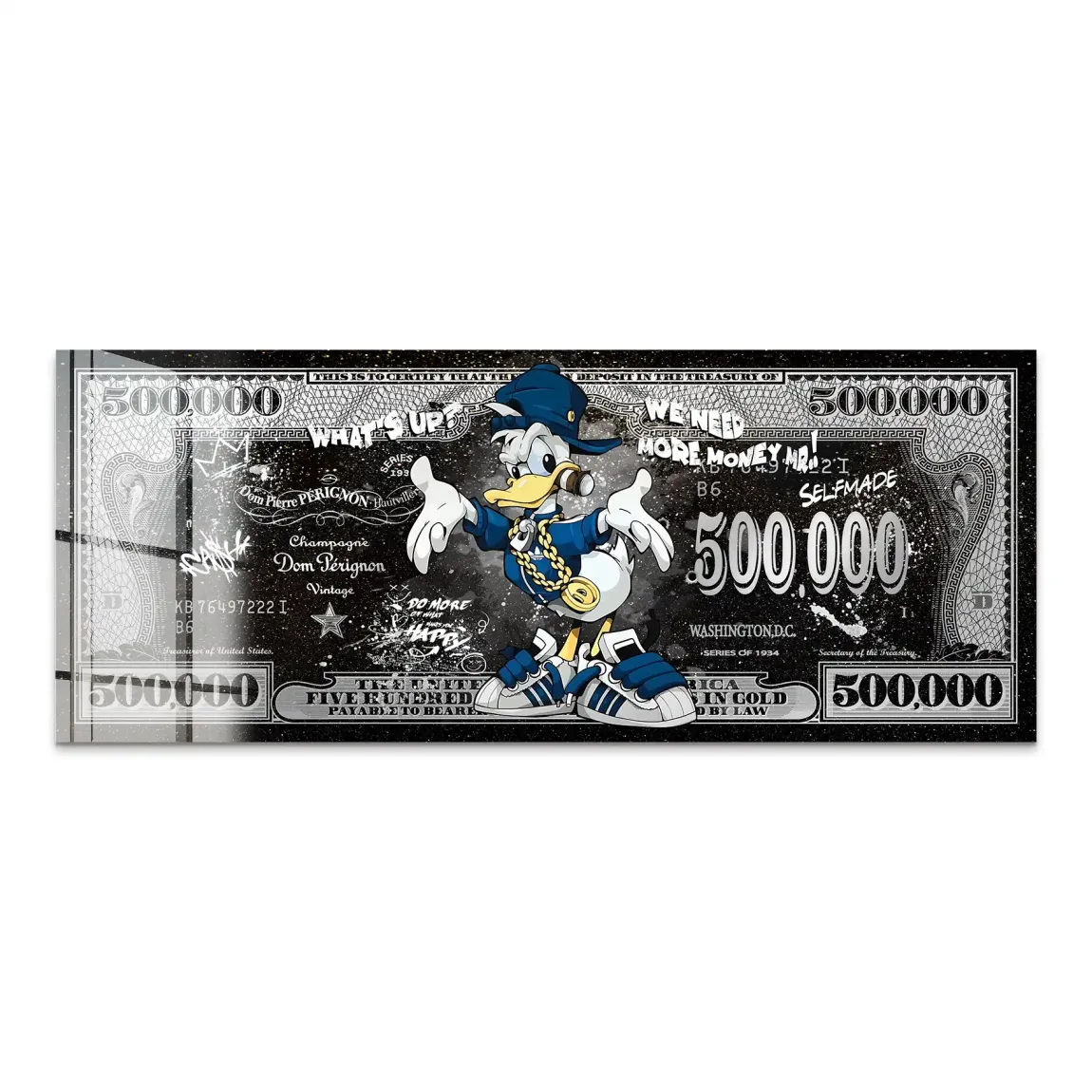 Donald Duck Whats up Dollar Acrylglas Bild INGALERIE