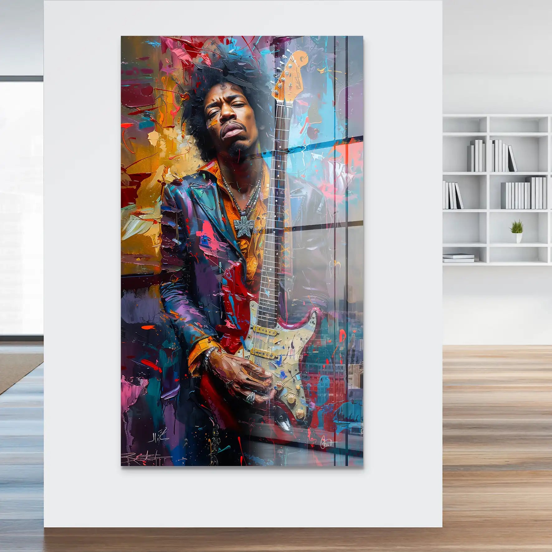 Jimi Abstrakt Color Acrylglas Bild INGALERiE