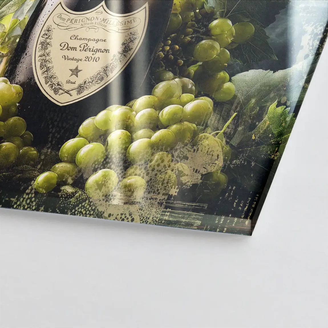 Champagner Reben Acrylglasbild
