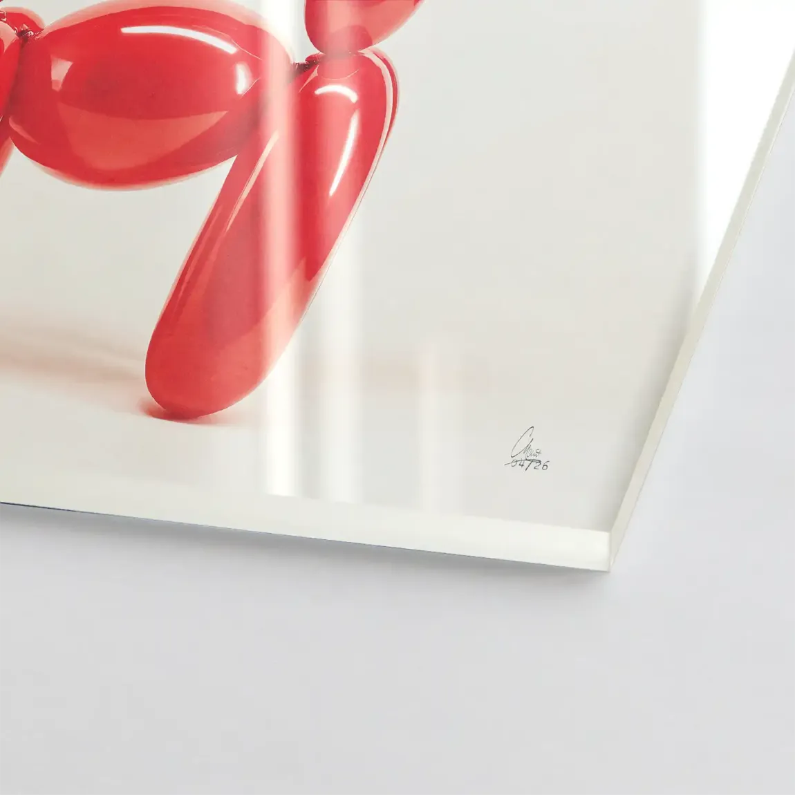 Ballonhund Couture Acrylglasbild