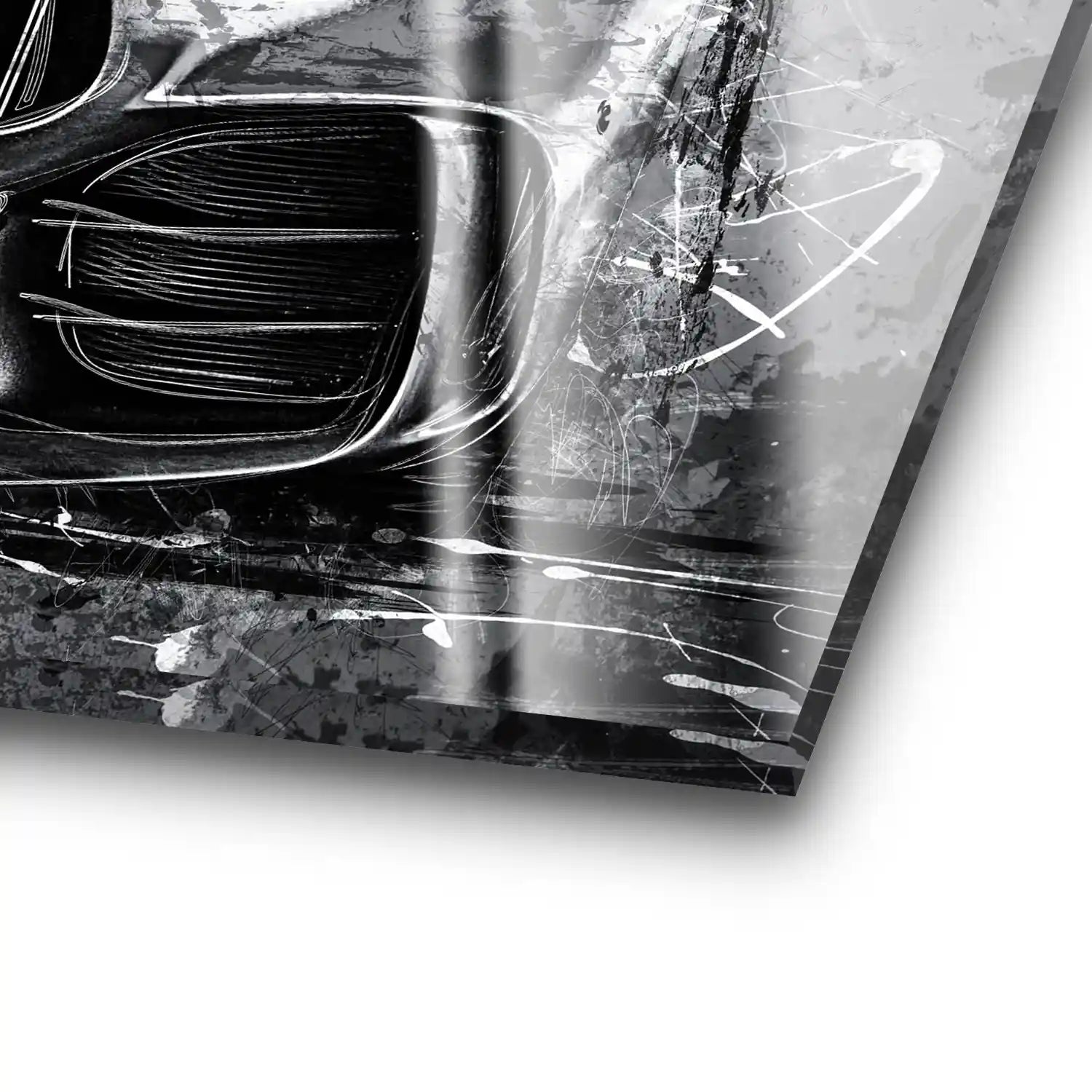 Mercedes AMG GT Silver Style Acrylglas Bild INGALERIE