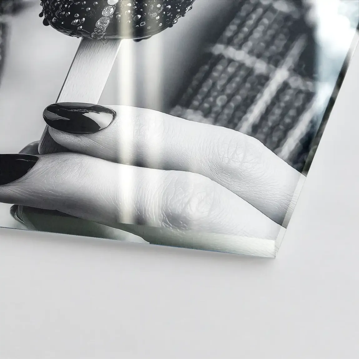 Noir Ice Couture Chanel Acrylglasbild