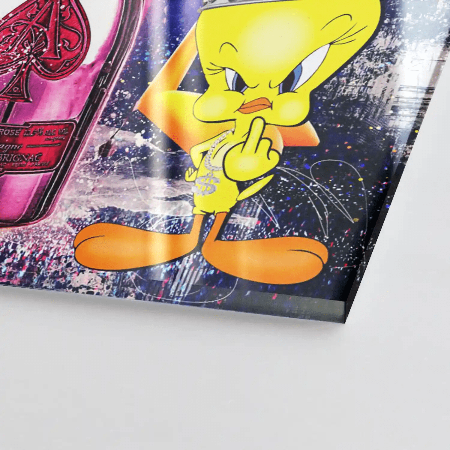 Duffy & Tweety Champagner Acrylglas Bild INGALERIE