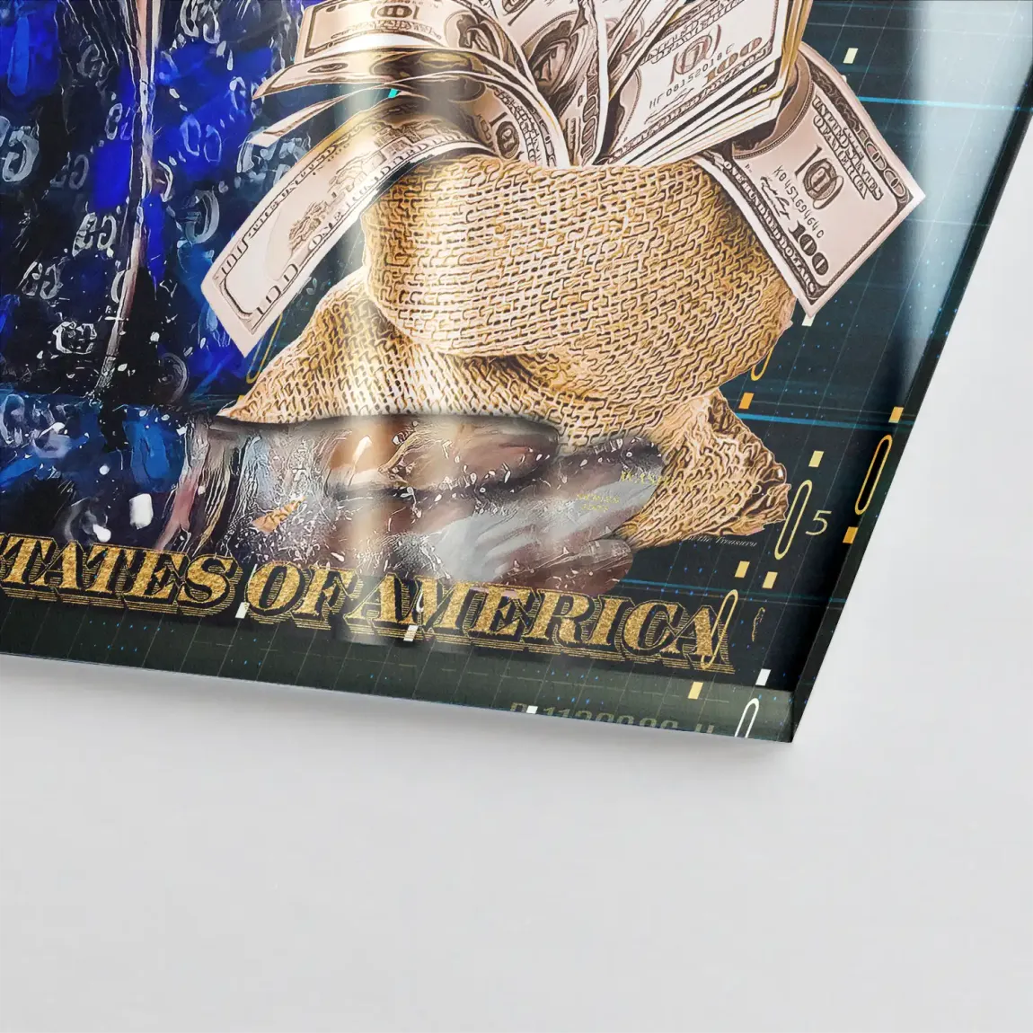 Dogobert Money Empire Acrylglasbild
