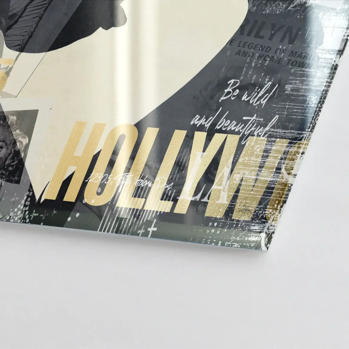 Marilyn Monroe Glamour News Acrylglasbild