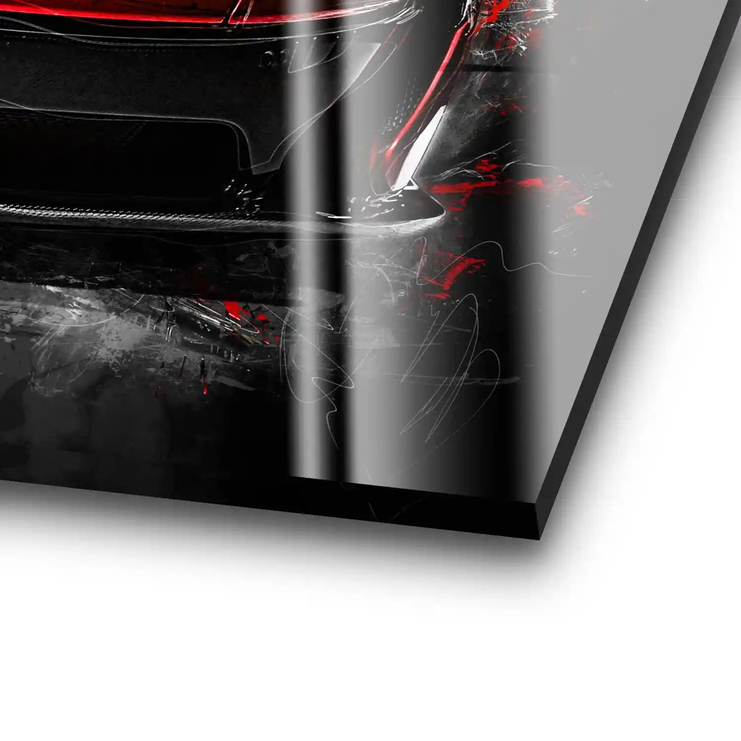 McLaren Abstrakt Rot Acrylglas Bild INGALERIE