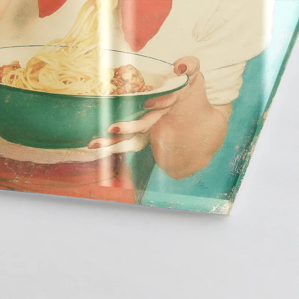 Marilyn Monroe Spaghetti Acrylglasbild