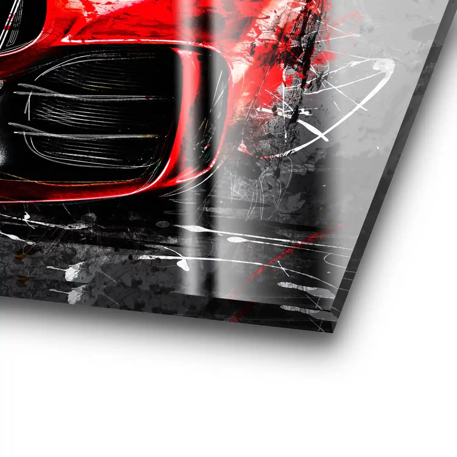 Mercedes AMG GT Abstrakt Rot Acrylglas Bild INGALERIE