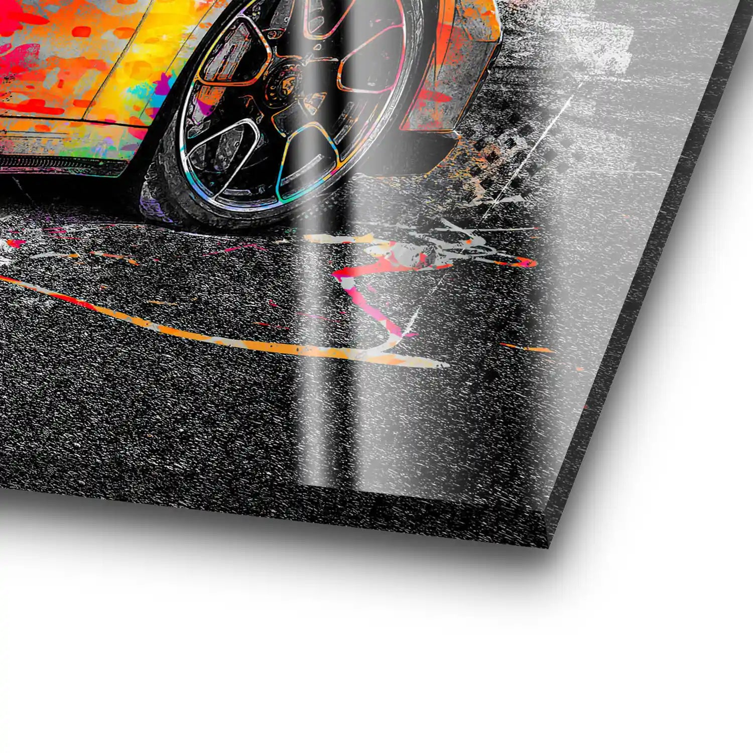 Porsche 911 Turbo Pop Art Style Acrylglas Bild INGALERIE