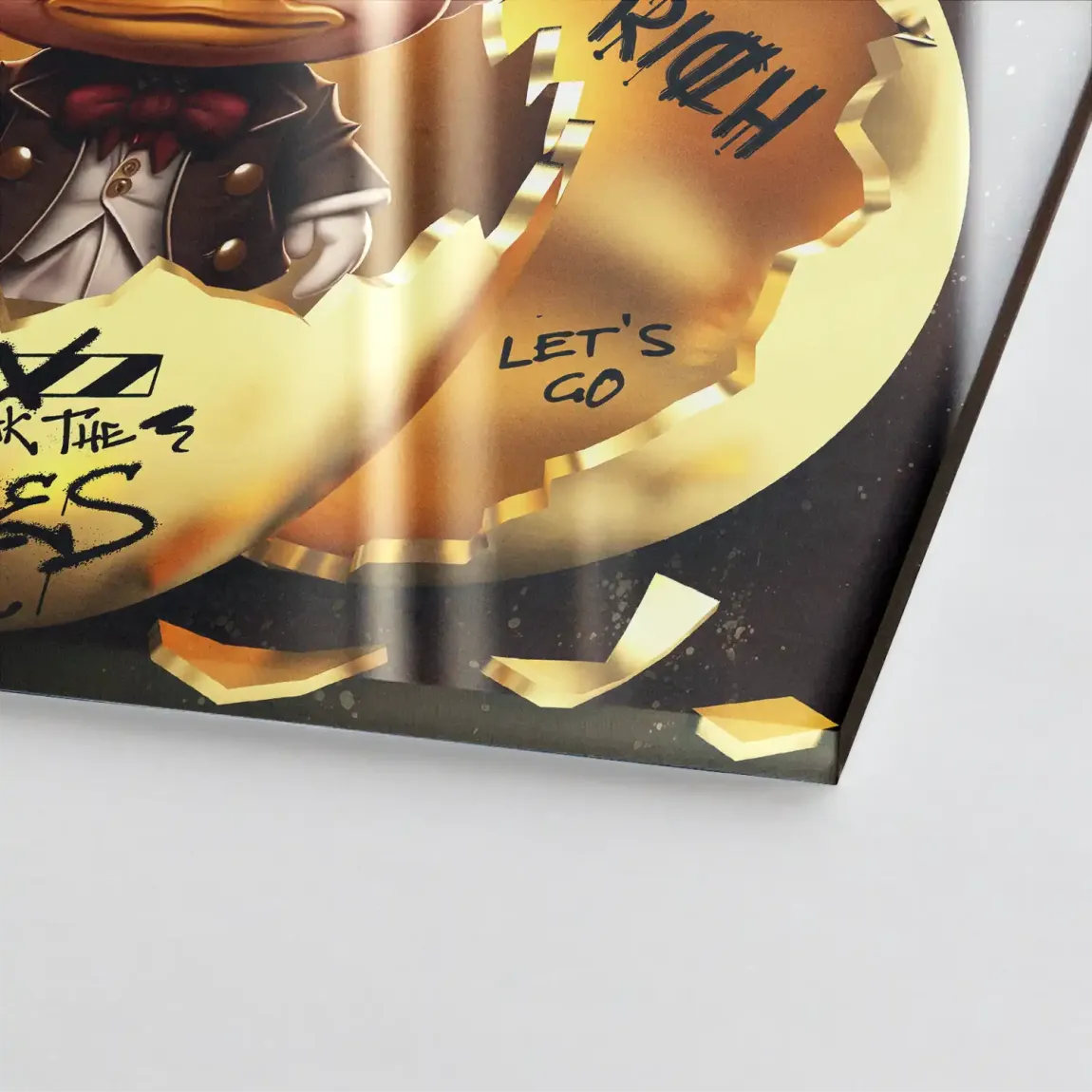 Money Master Dagobert Duck Acrylglasbild