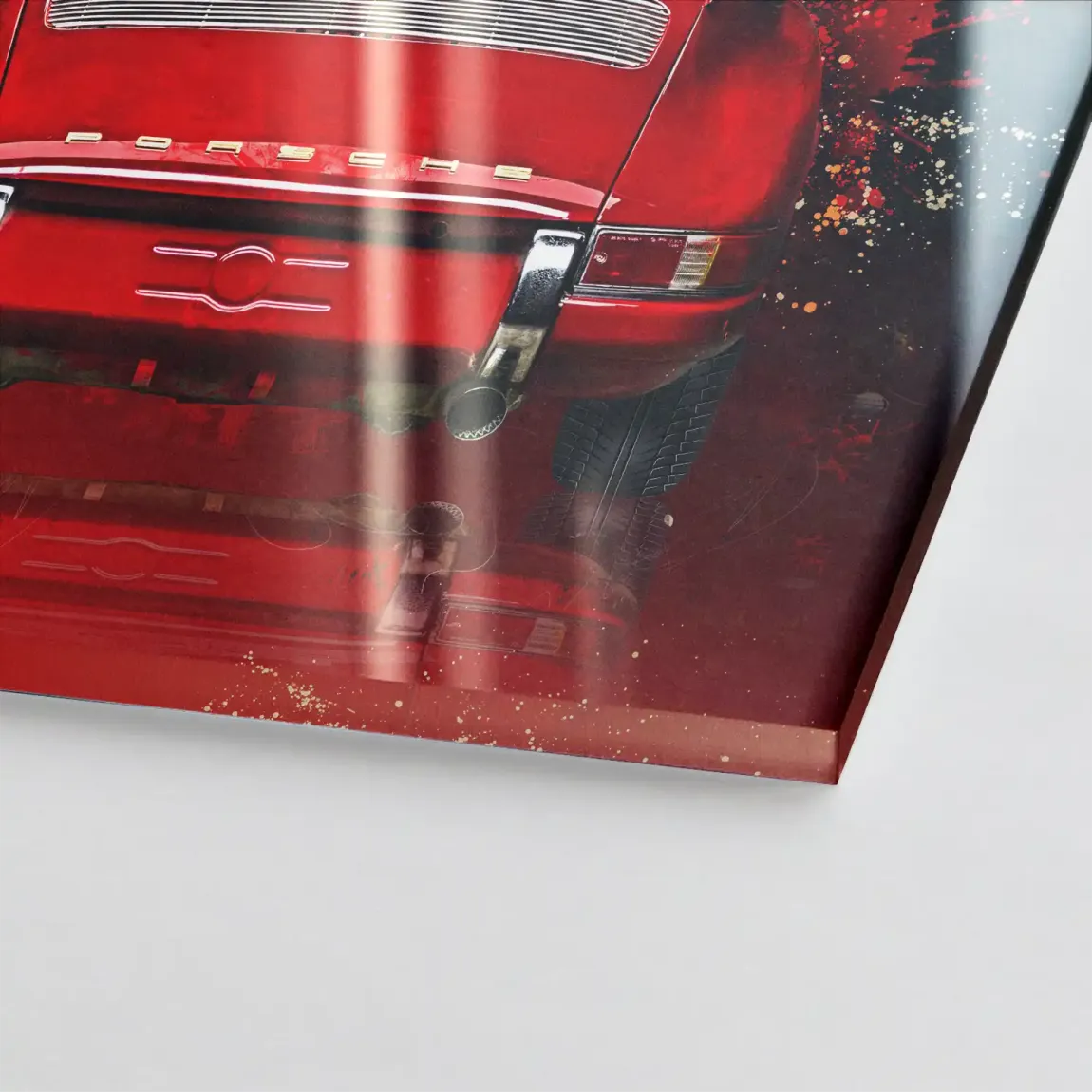 Red Legend 911 Retro Acrylglasbild