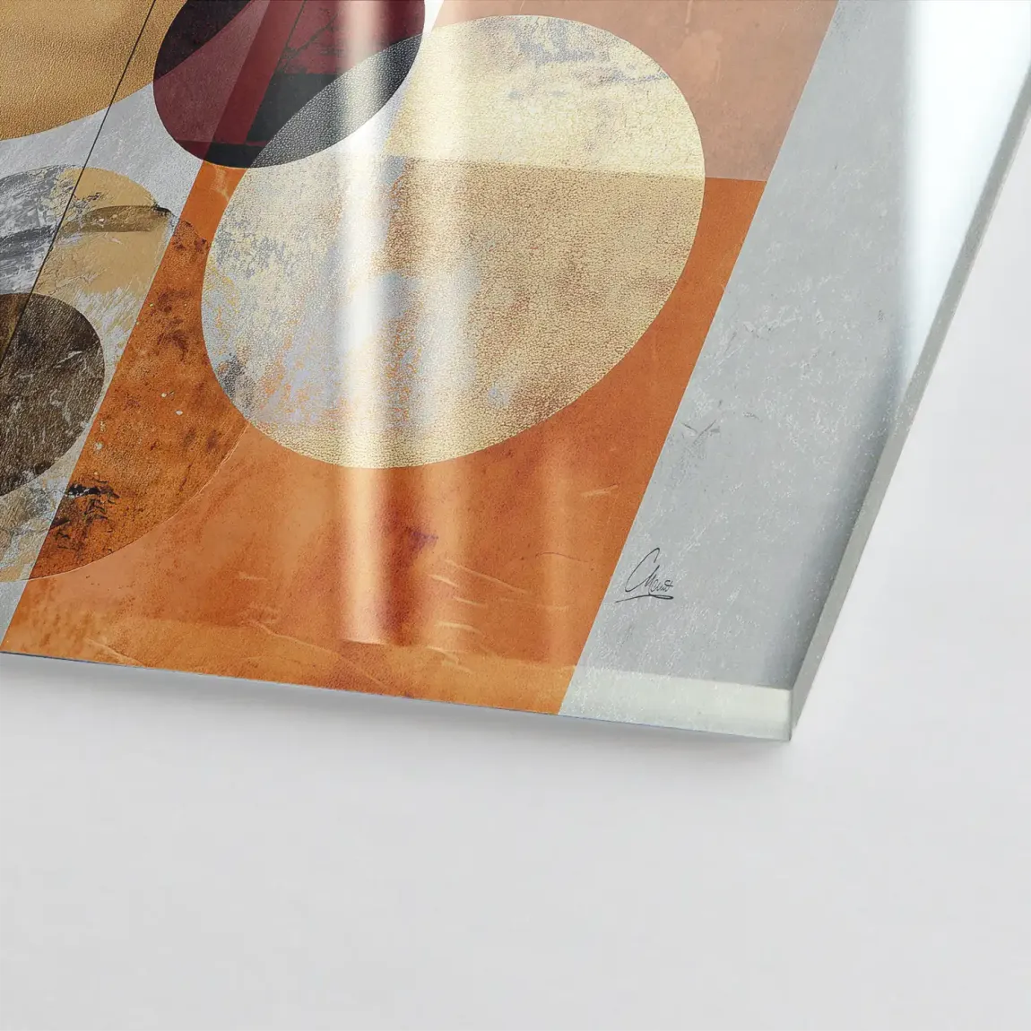 Golden Orbit Acrylglasbild