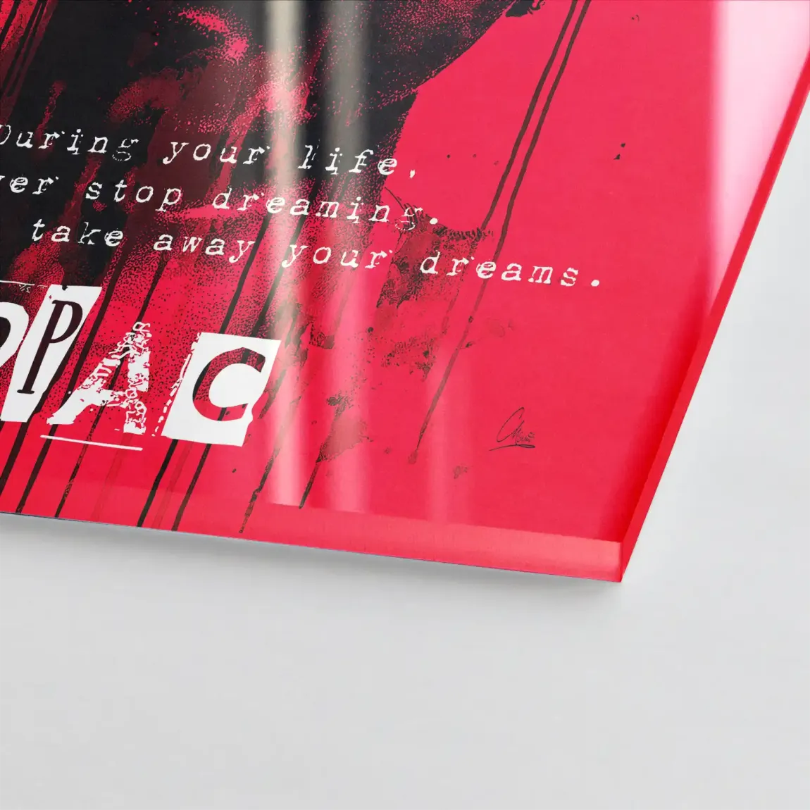 Red Legend Acrylglasbild