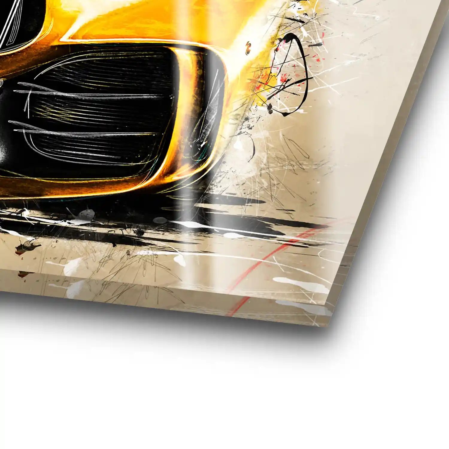 Mercedes AMG GT Retro Style Acrylglas Bild INGALERIE