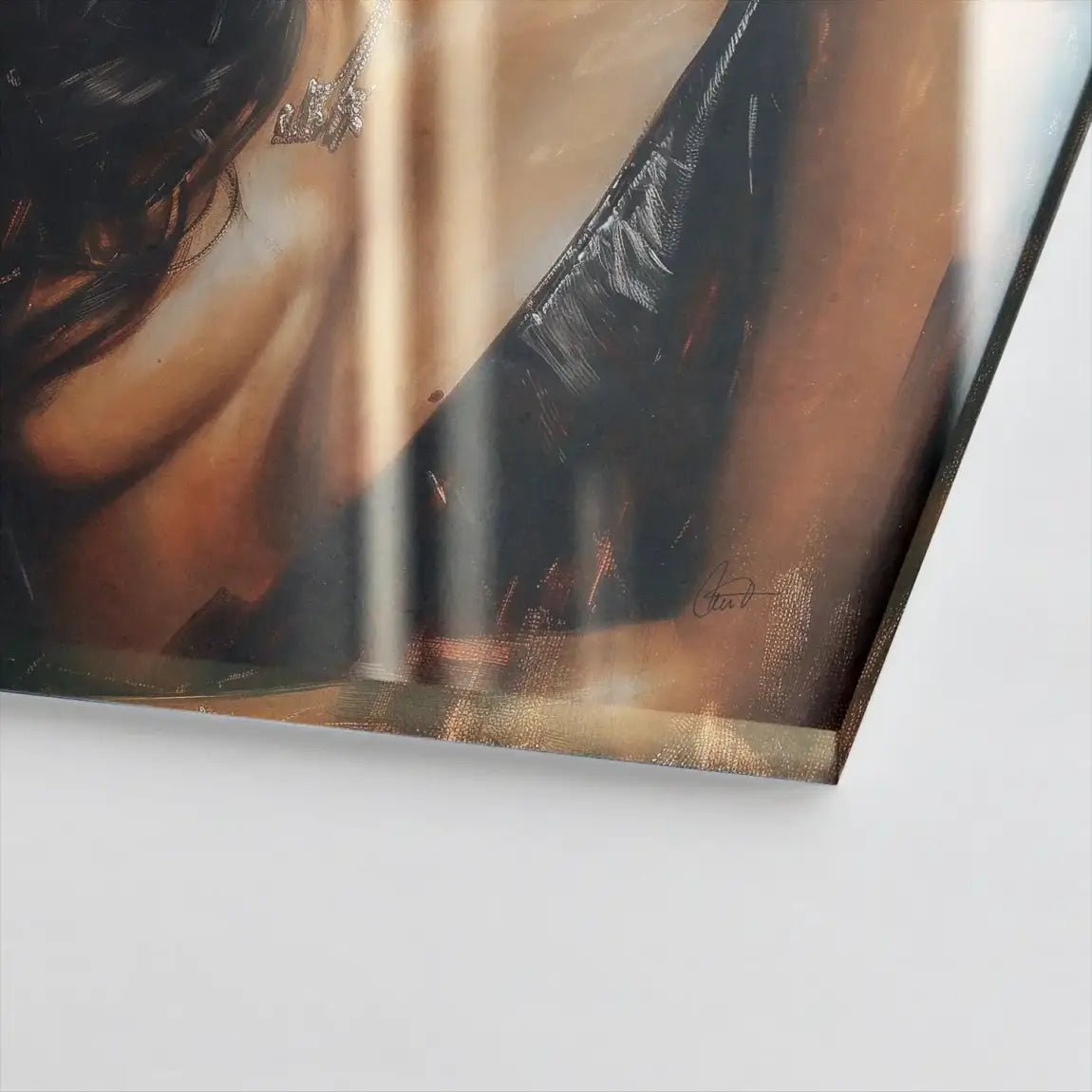 Smoking Girl Acrylglasbild INGALERIE