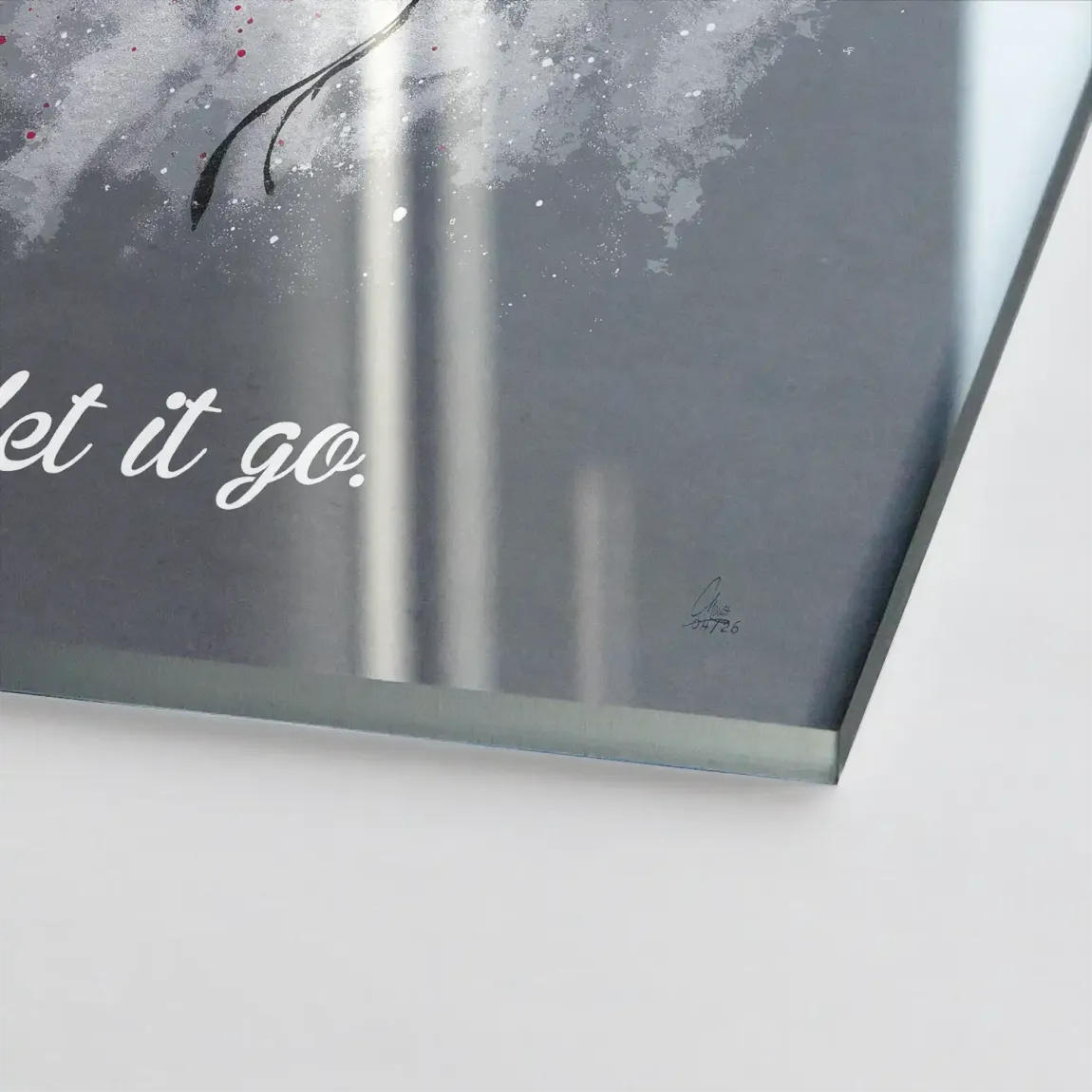 Let it go Ballon Acrylglasbild