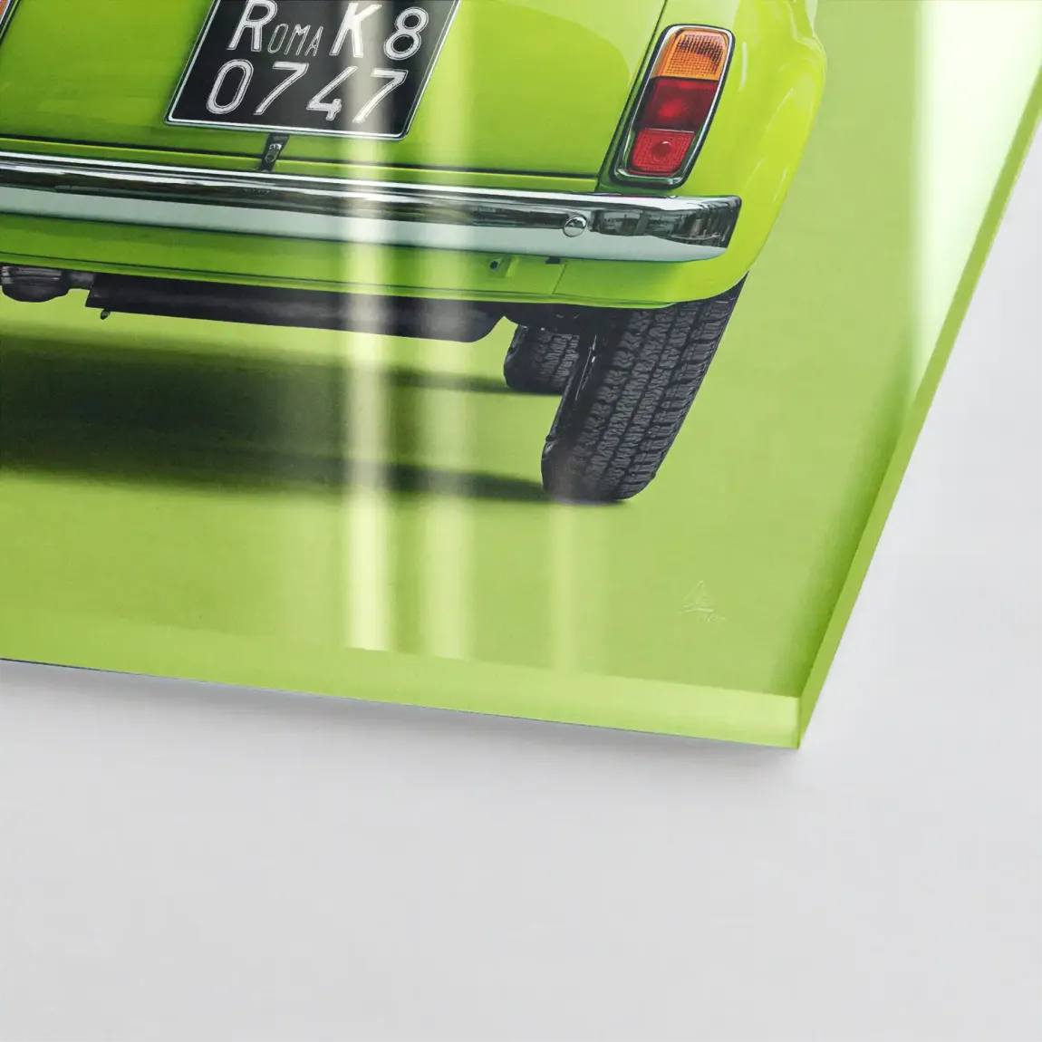 Fiat 500 Italia Acrylglasbild