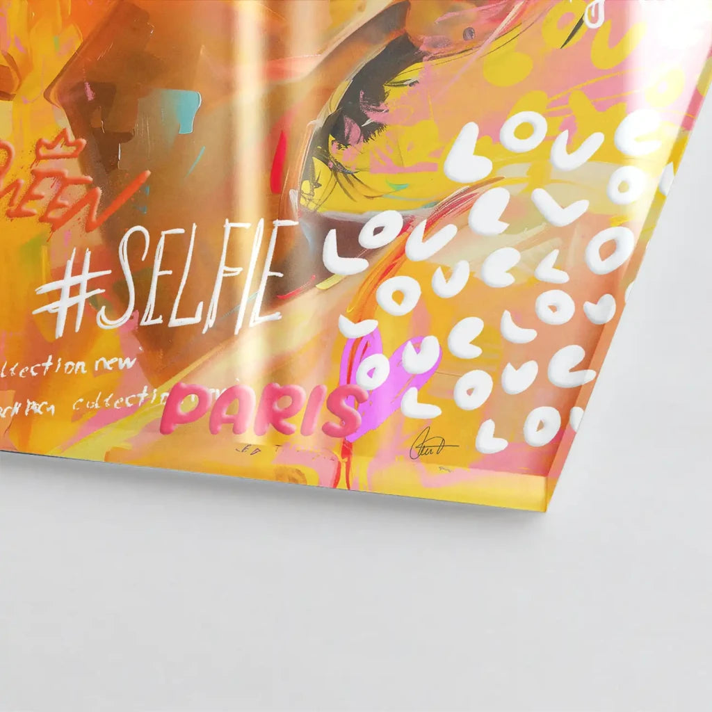 Audrey Graffiti Street Art Acrylglas Bild INGALERIE