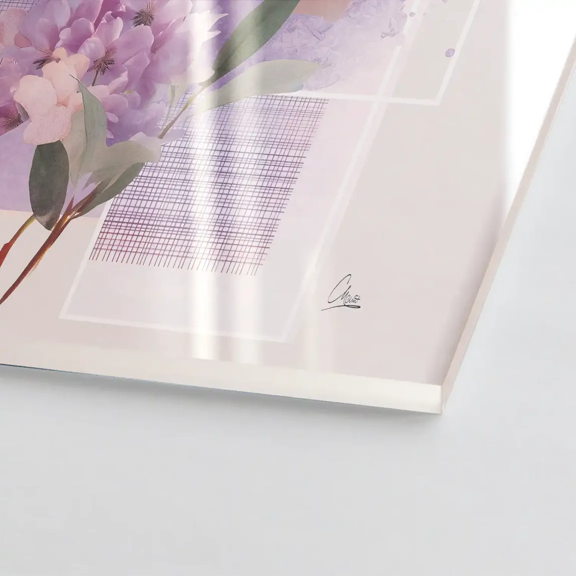 Soft Petal Harmony Acrylglasbild