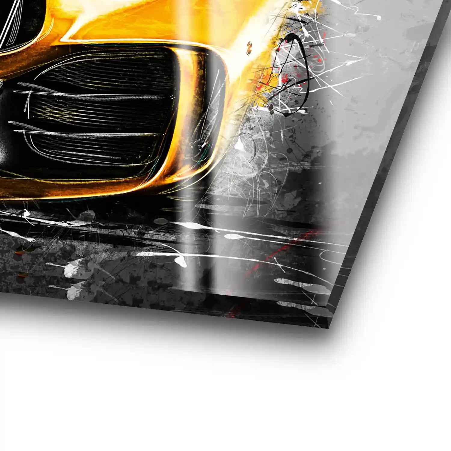 Mercedes AMG GT Yellow Style Acrylglas Bild INGALERIE