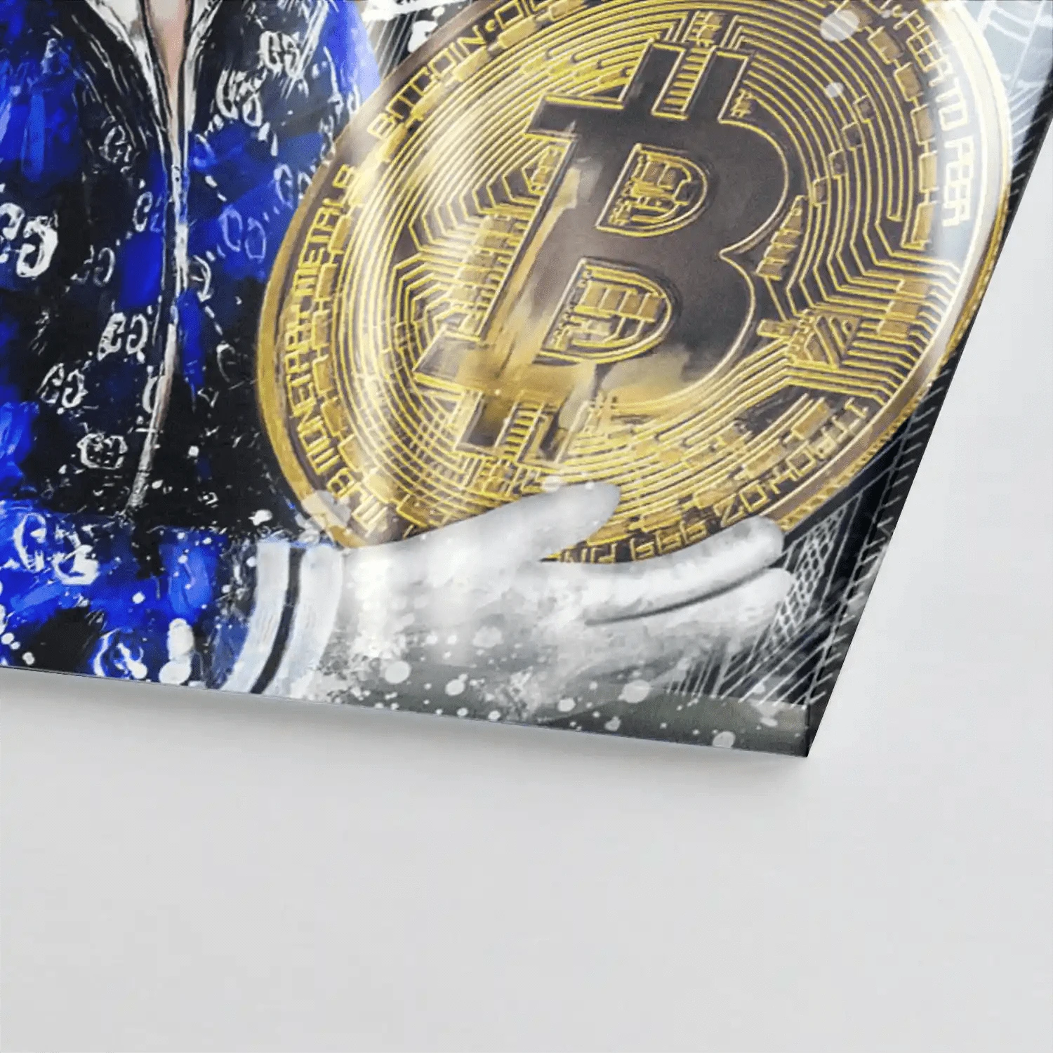 Dagobert Bitcoin Nr.2 Pop Art Acrylglas Bild INGALERIE