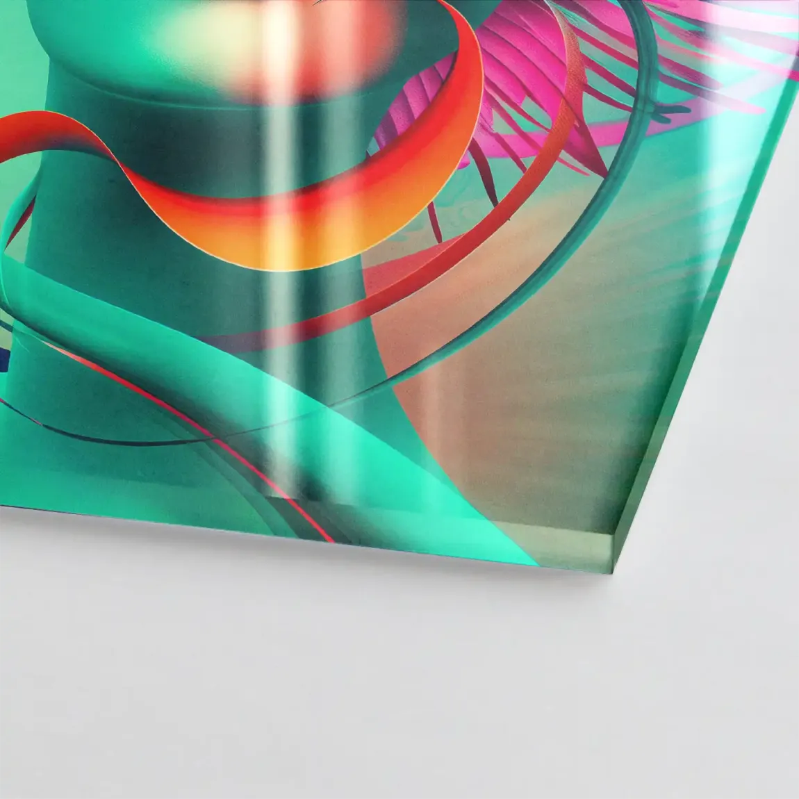 Neonpoesie der Stille Acrylglasbild INGALERIE