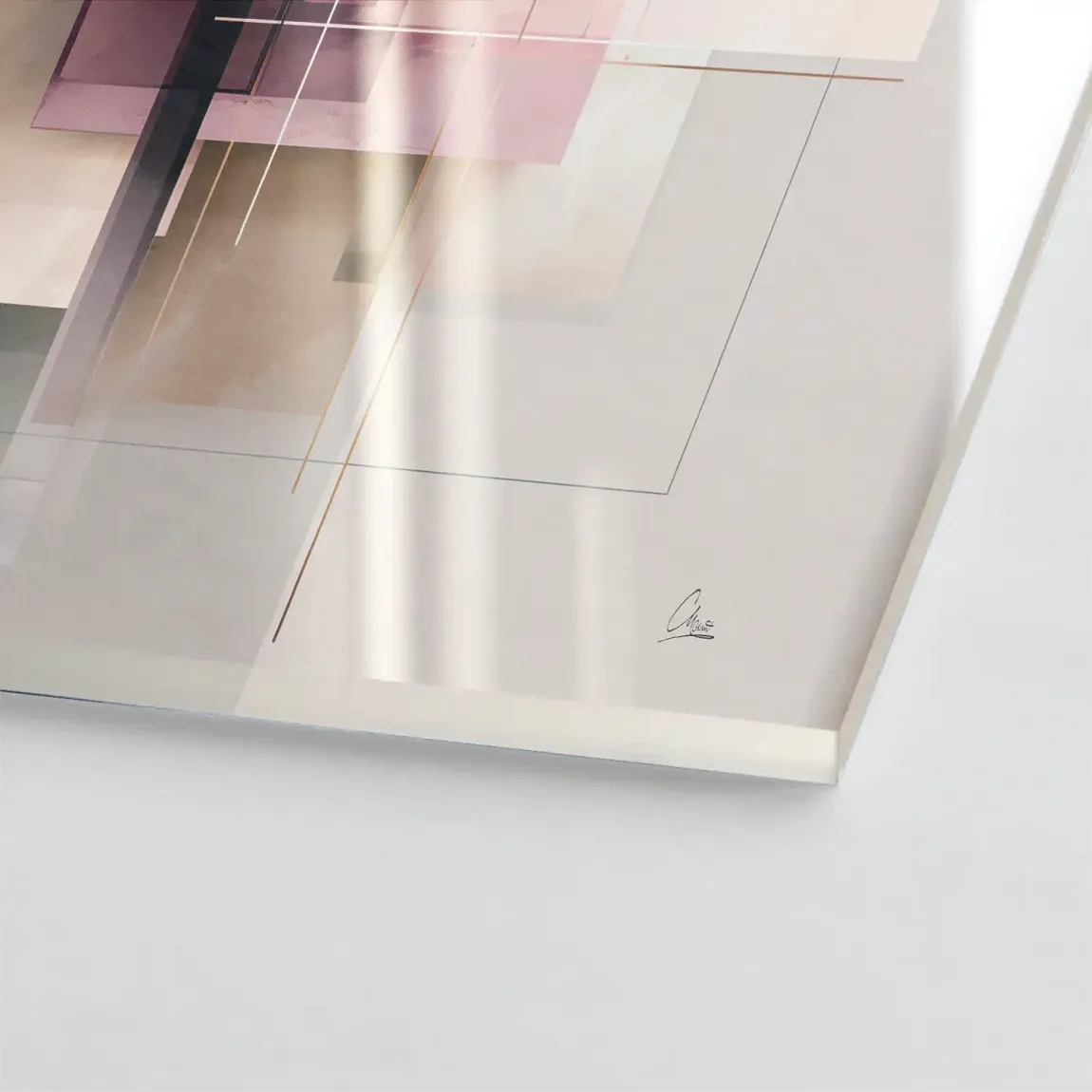 Soft Geometry Acrylglasbild