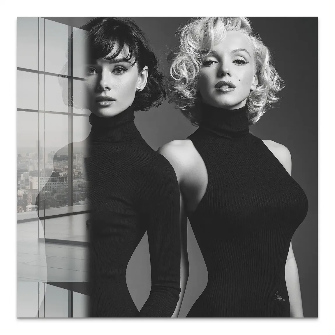 Audrey & Marilyn Acrylglasbild