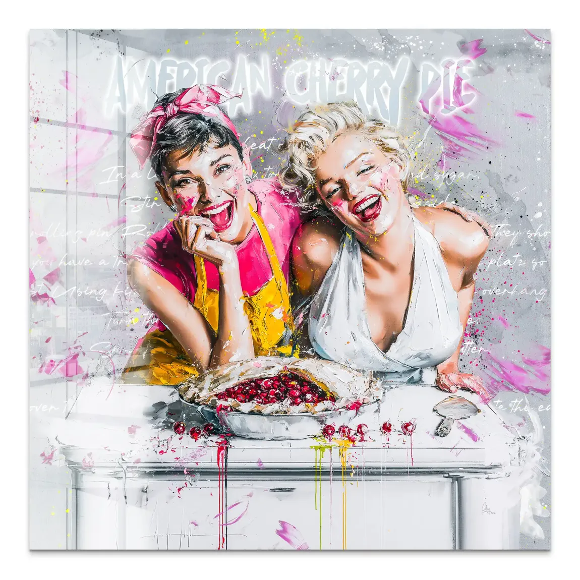 Audrey Marilyn Glam Acrylglasbild