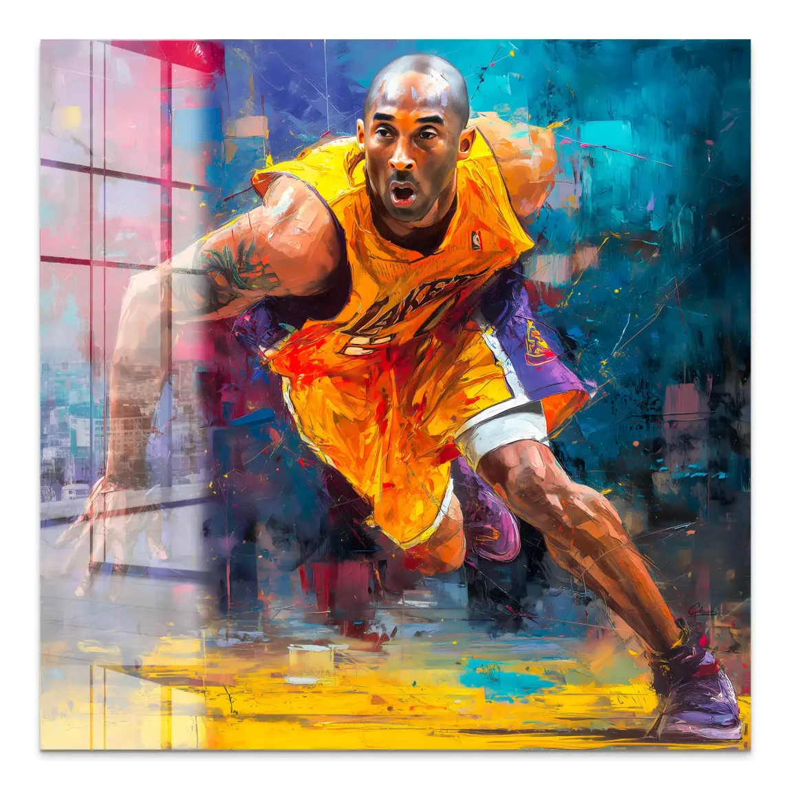 Kobe In Action Acrylglas Bild INGALERIE