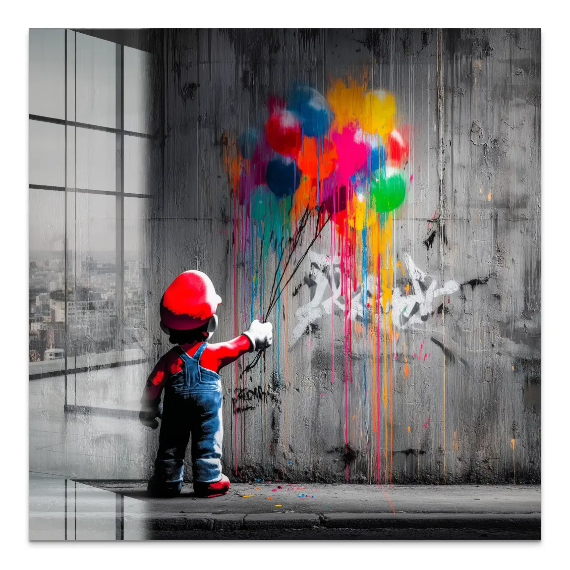 Mario Balloon Dreams Acrylglas Bild