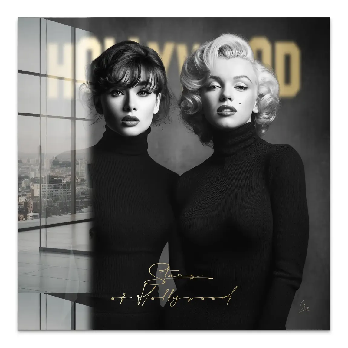Audrey & Marilyn Hollywood Acrylglas Bild