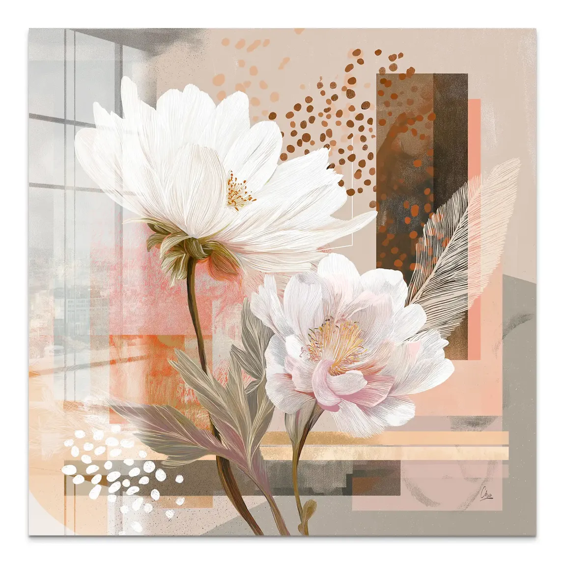 Soft Bloom Acrylglas Bild