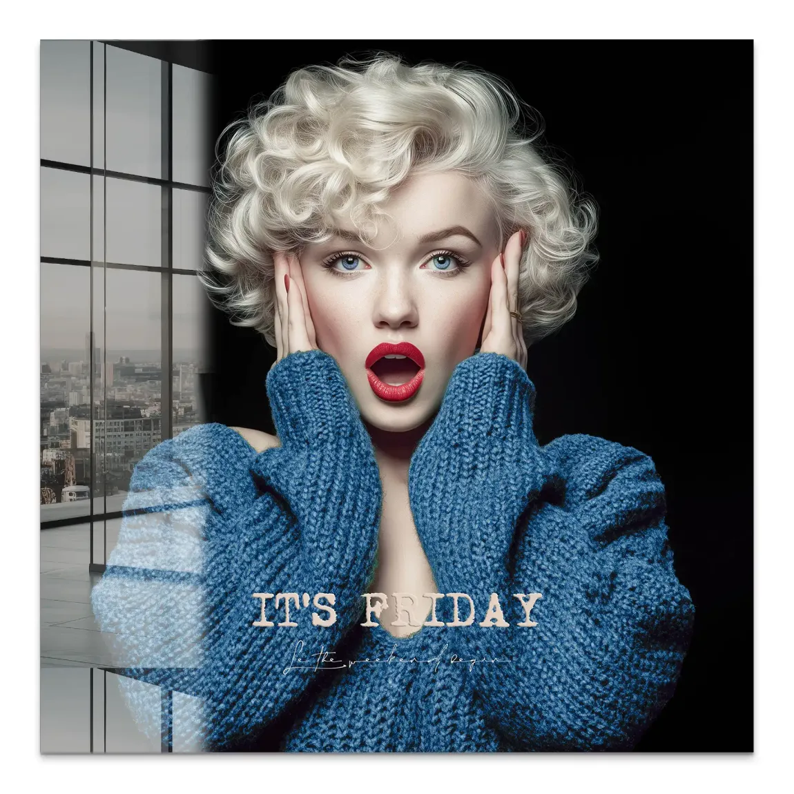 Marilyn Monroe It's Friday Acrylglas Bild
