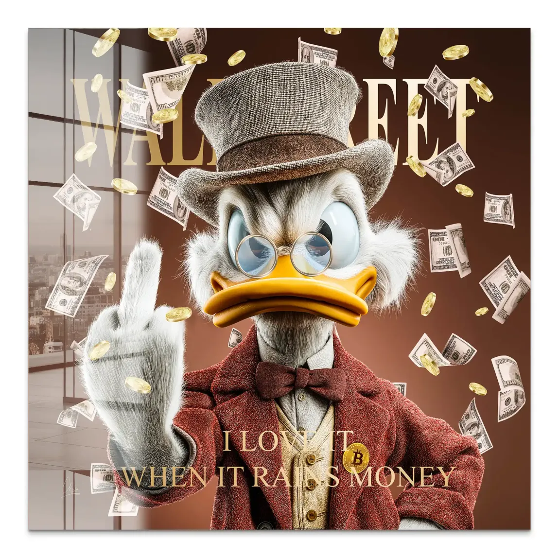 Money Empire Dagobert Duck Acrylglas Bild