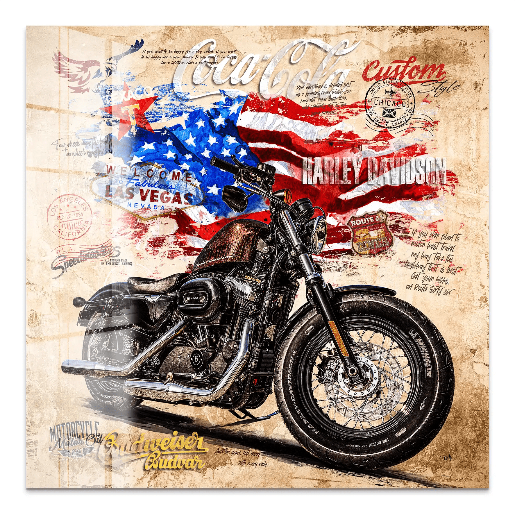 American Pulse auf Acrylglas INGALERIE