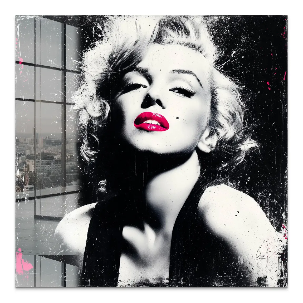 Monroe Noir Art Acrylglas Bild