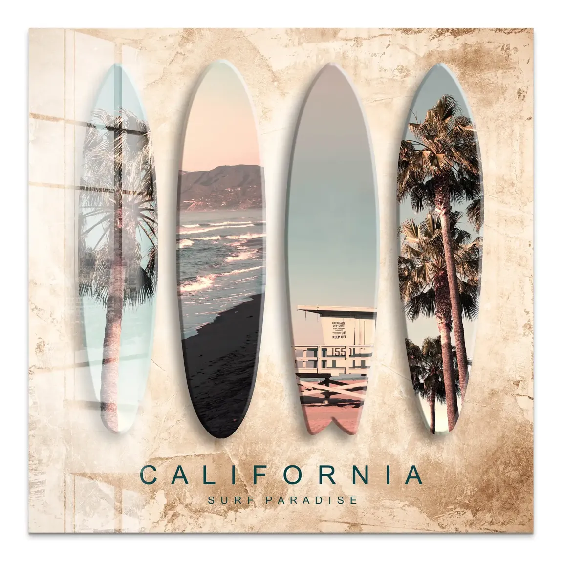 California Coast Art Acrylglas Bild