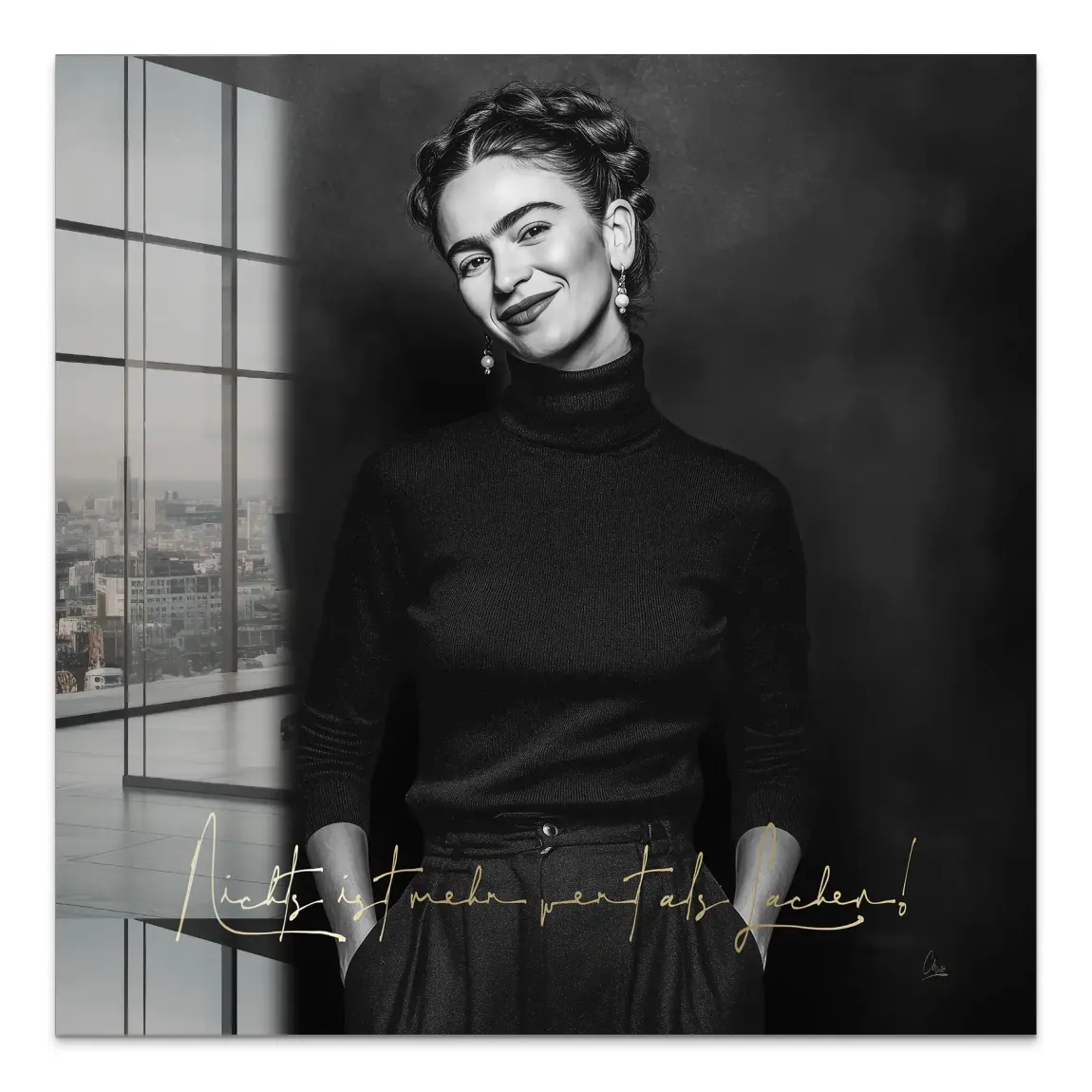 Frida Kahlos Lachen Acrylglas Bild