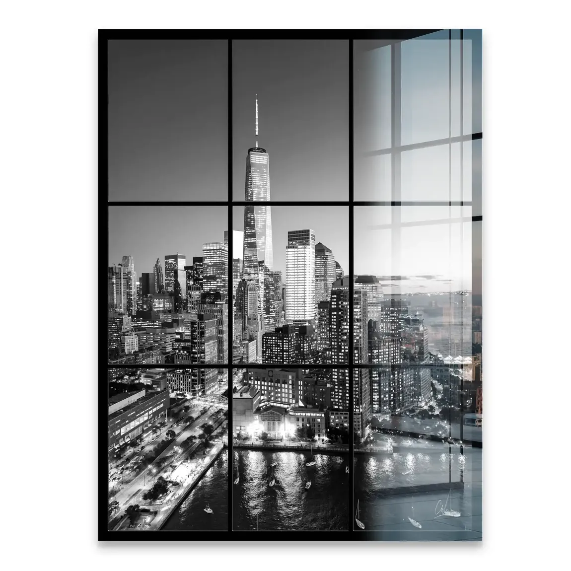 City Lights New York Acrylglasbild