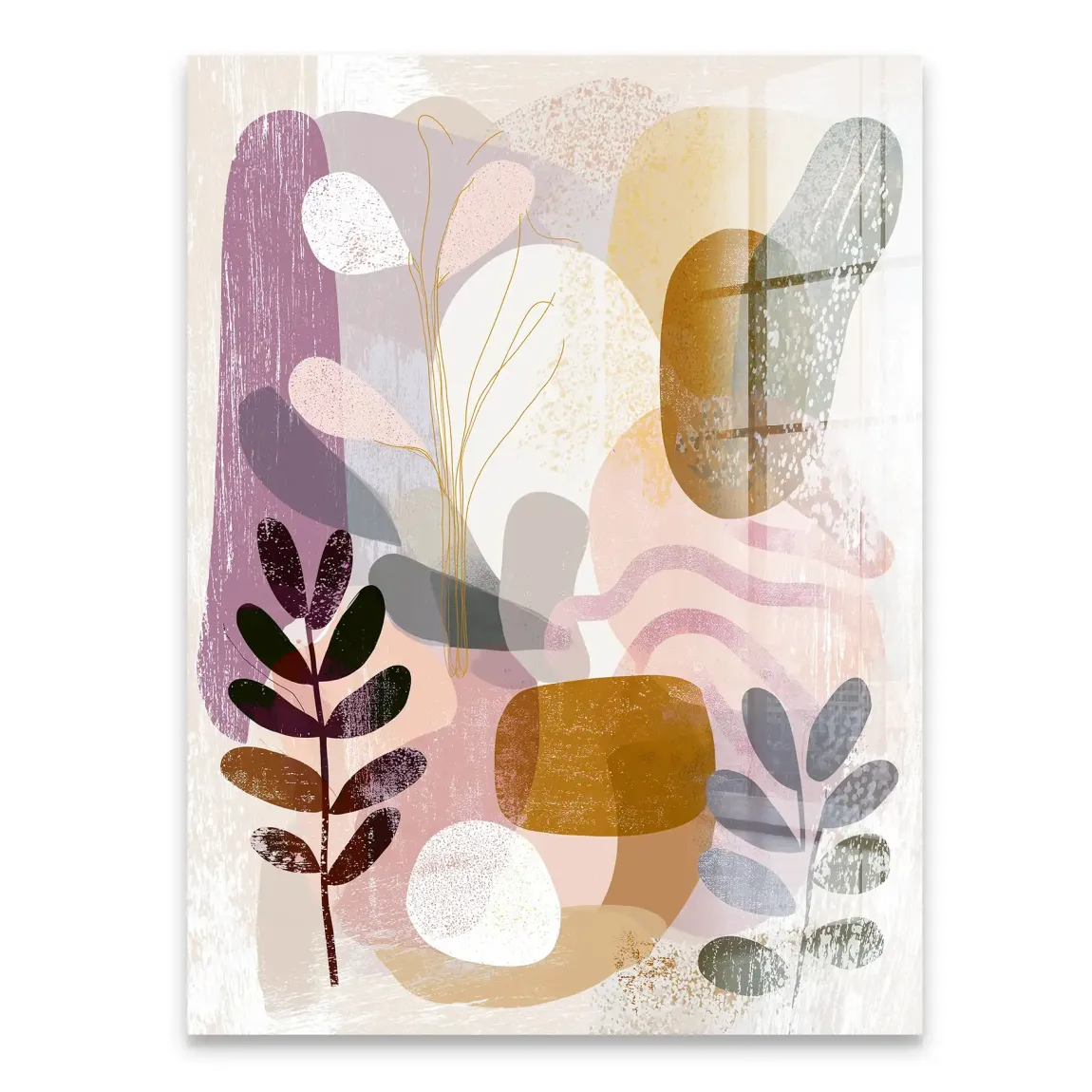 Soft Harmony Abstrakt Acrylglasbild