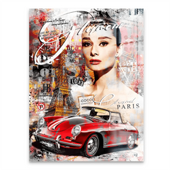 Audrey Porsche Pop Art Acrylglas Bild