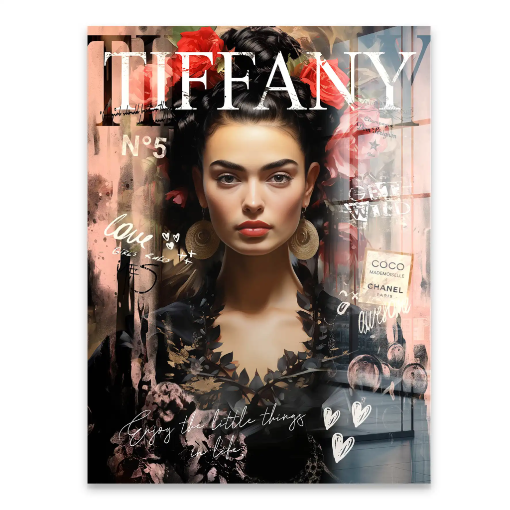 Frida Kahlo Tiffany Pop Art Acrylglas Bild INGALERIE
