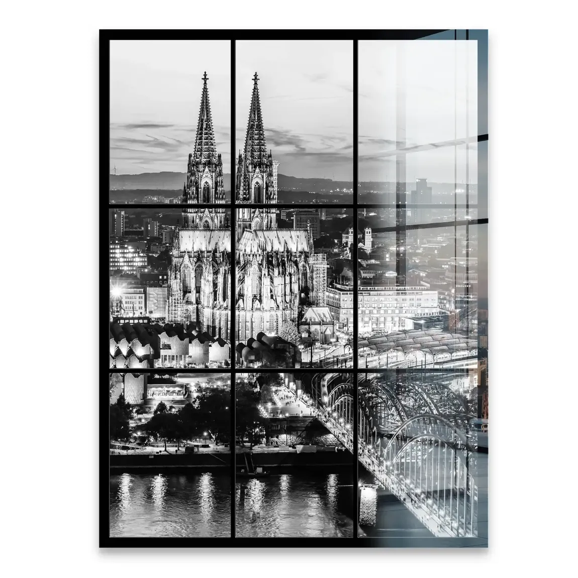 Köln Night Vision Acrylglasbild