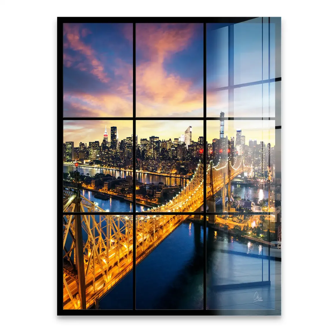 City Lights Manhattan Acrylglasbild