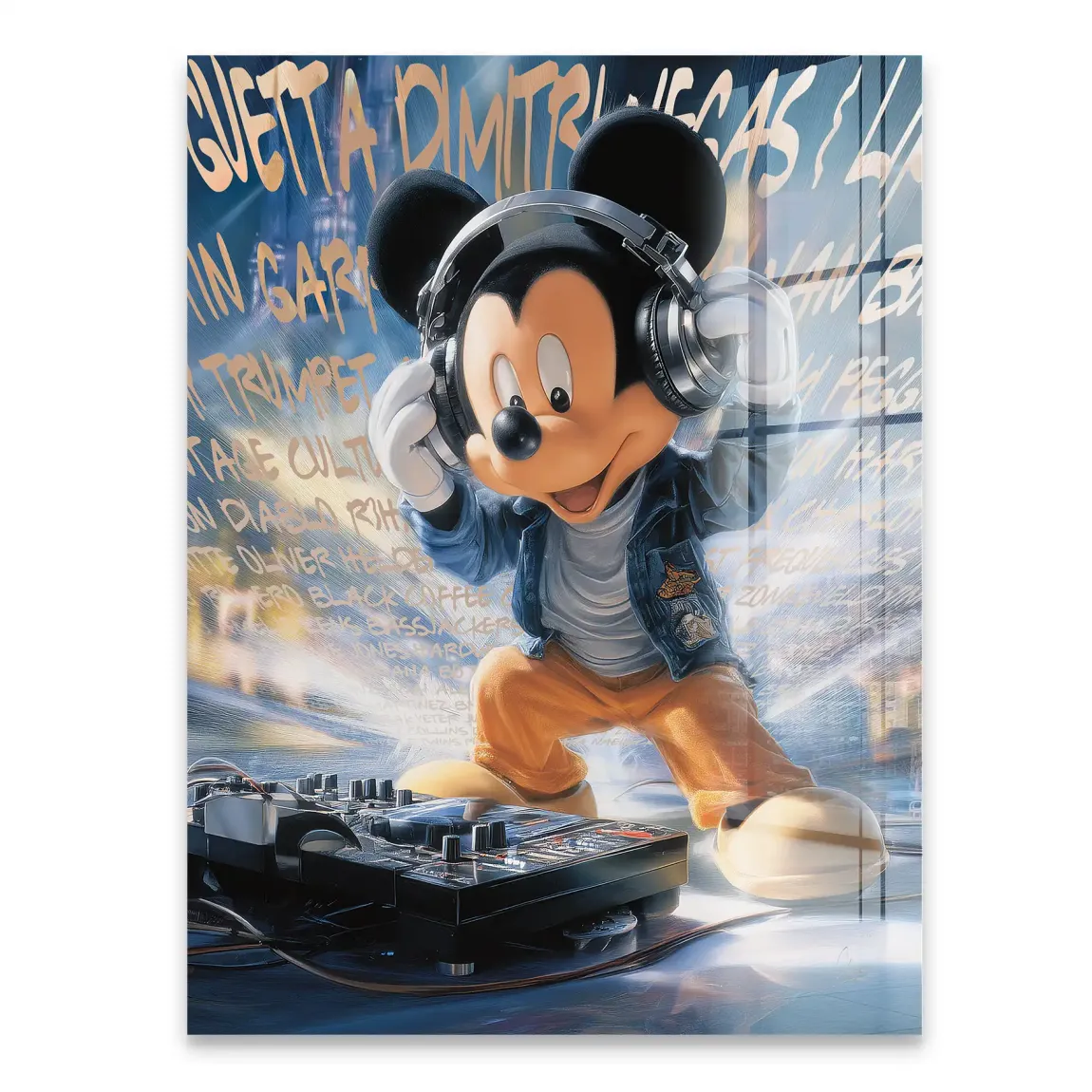 Micky Maus Sound of Style Acrylglasbild