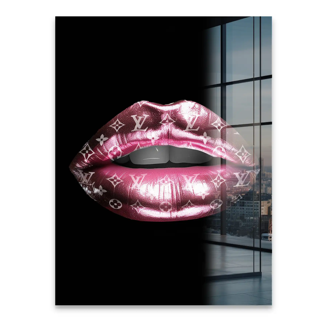 Vuitton Metallic Lips Acrylglas Bild INGALERIE