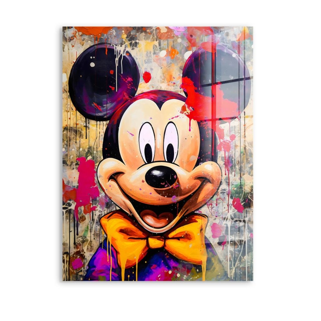Micky Maus Abstrakt Style Acrylglas Bild INGALERIE