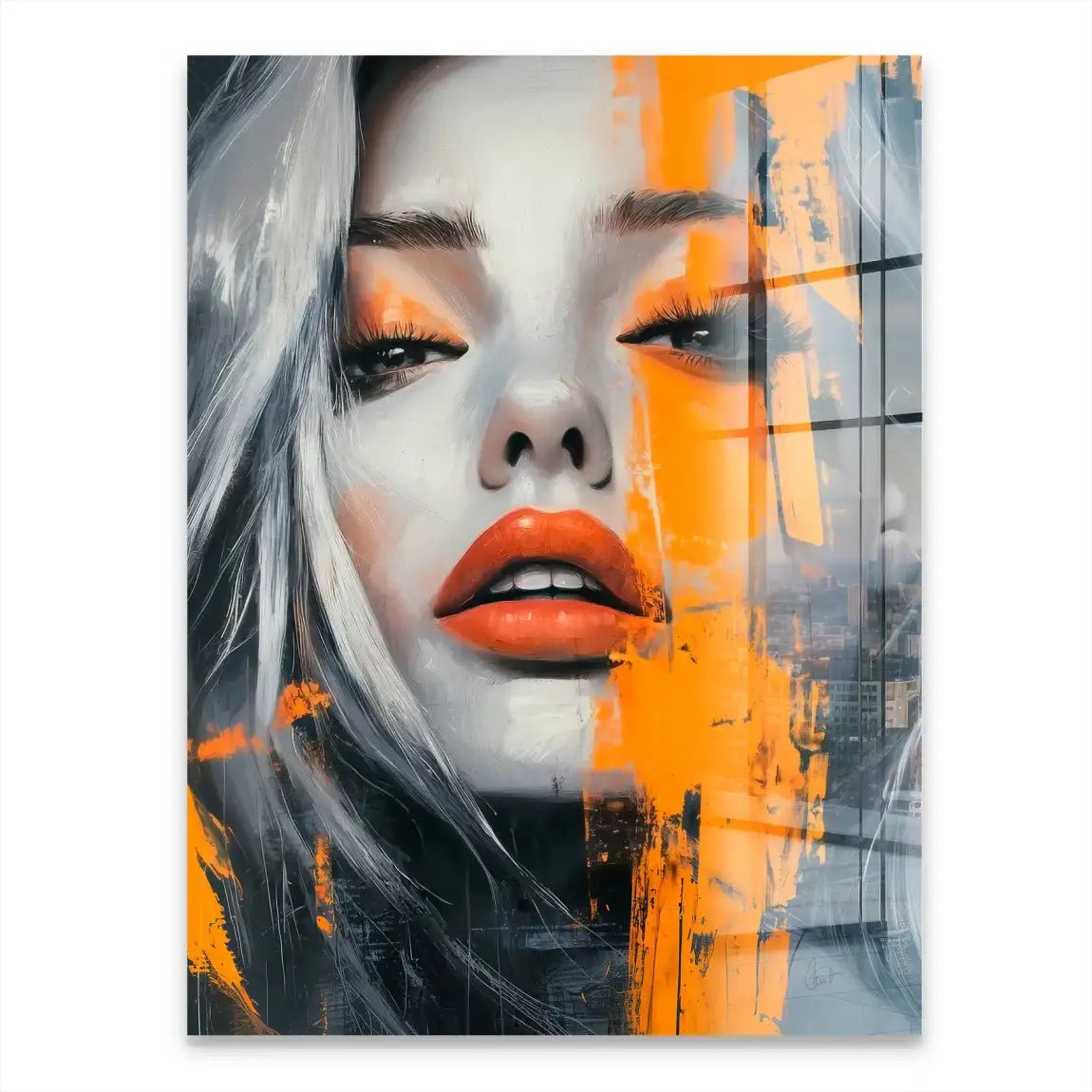Orange Beauty Acrylglasbild INGALERIE