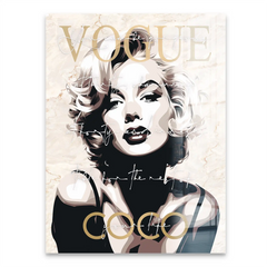 Marilyn Monroe Vogue Coco Acrylglas Bild